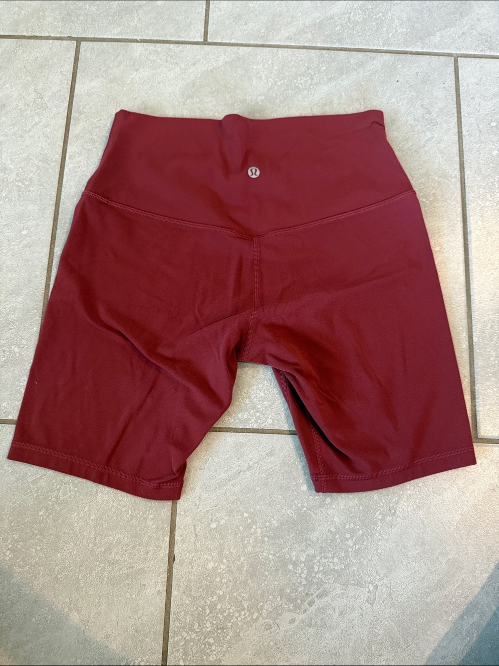 lululemon athletica High-Rise Bike Shorts in Deep Maroon